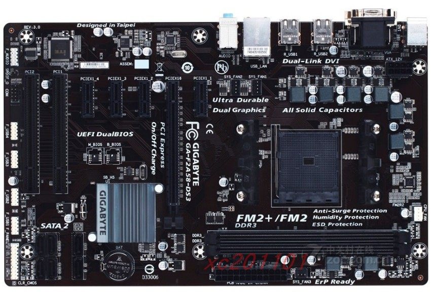 技嘉f2a58ds3a58主板豪华集成大板支持fm2860k主板