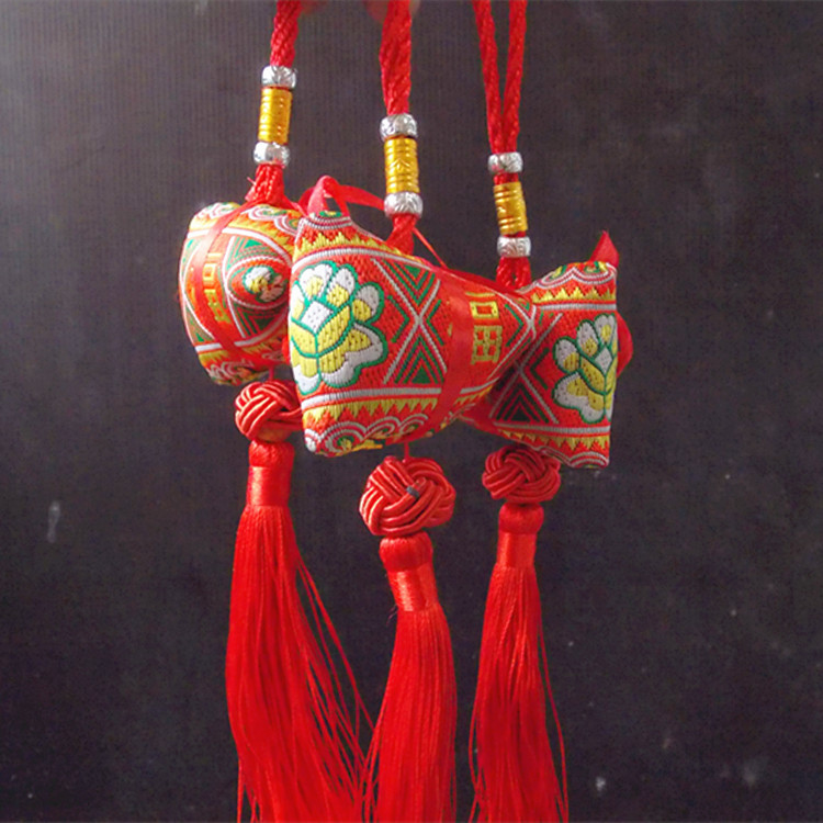 香包粽子荷包形状香囊中国结挂饰手工编织流苏香包