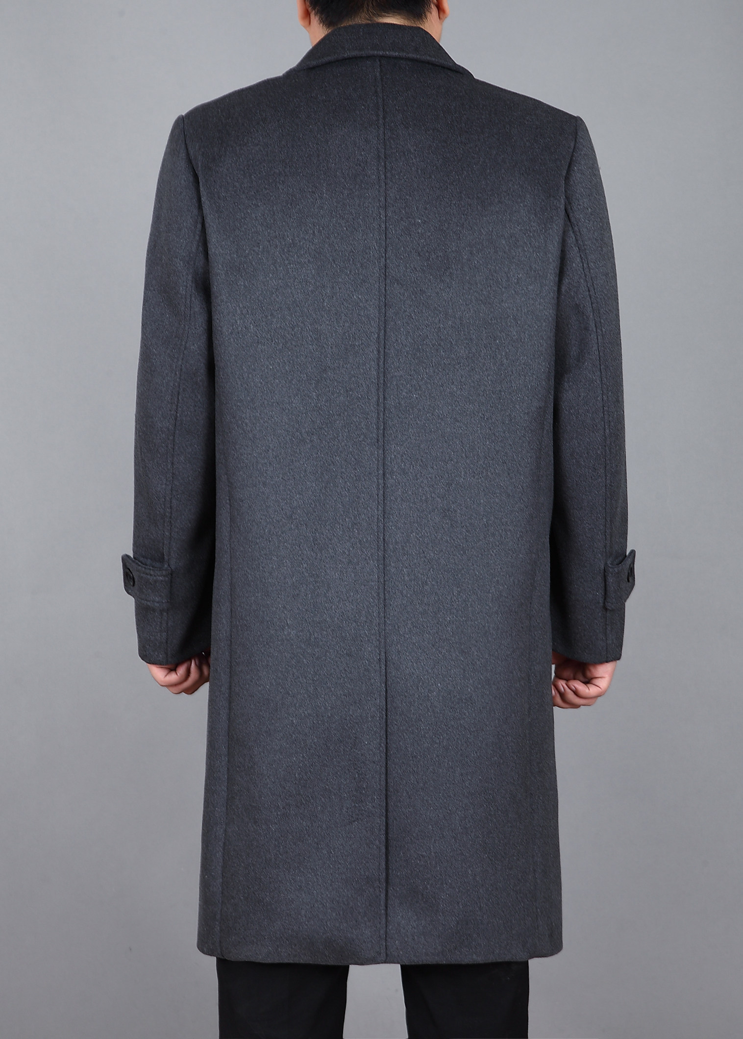 羊毛呢子大衣男长款过膝加厚羊绒中老年风衣男士中长款秋冬季外套