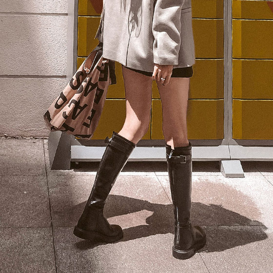 Wonderful Couple Knight Boots Women's Autumn And Winter Plush 2021 New Versatile Fried Street High Boots Long Boots Explosive Martin Boots Wonderful Couple Knight Boots Women's Autumn And Winter Plush 2021 New Versatile Fried Street High Boots Long Boots Explosive Martin Boots