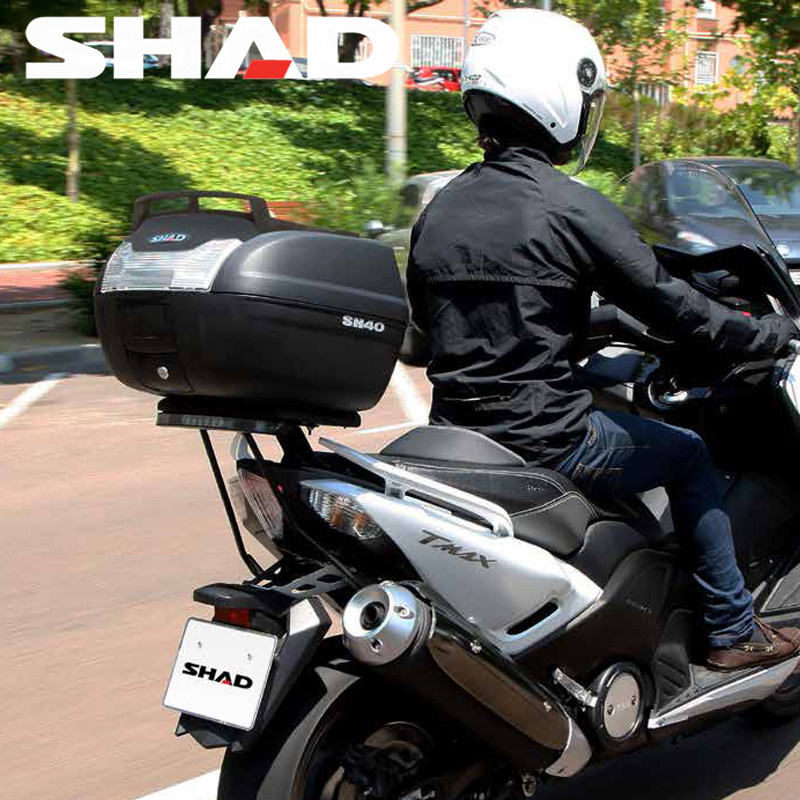 shad夏德摩托车后备箱尾箱sh40升大号置物箱快拆通用踏板车后备箱