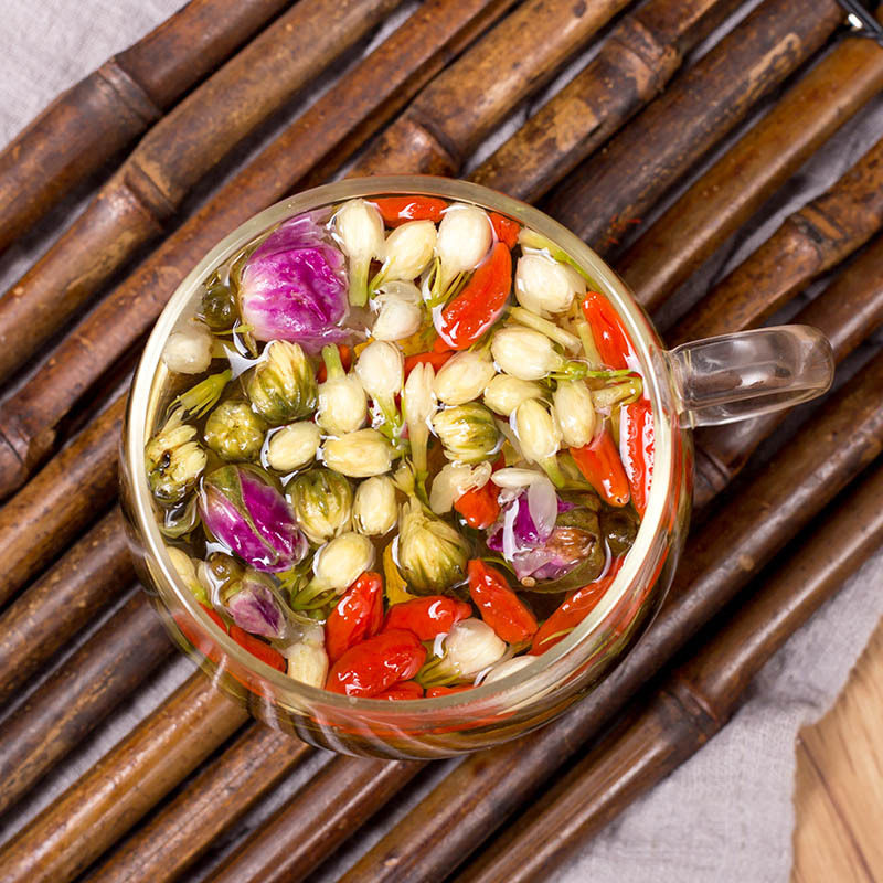 美容养颜祛斑花茶组合养生茶泡水喝的东西夏天干玫瑰花茶女性合适