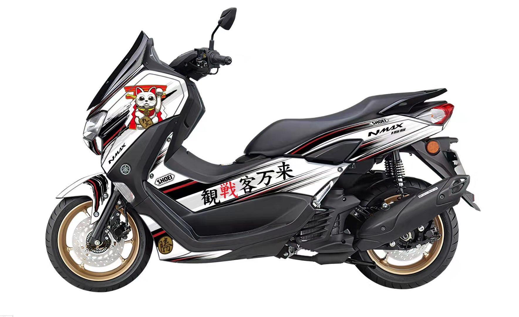 贴纸车贴2020款雅马哈nmax155贴花全车踏板贴纸