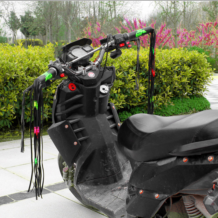 摩托车手把摩托车把电动车飘带装饰品装饰装饰用用把盖帽配饰