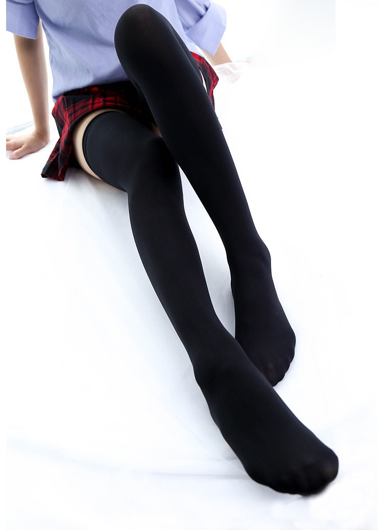 日系jk学院纯色洛丽塔丝袜高个袜子80cm加长长筒袜