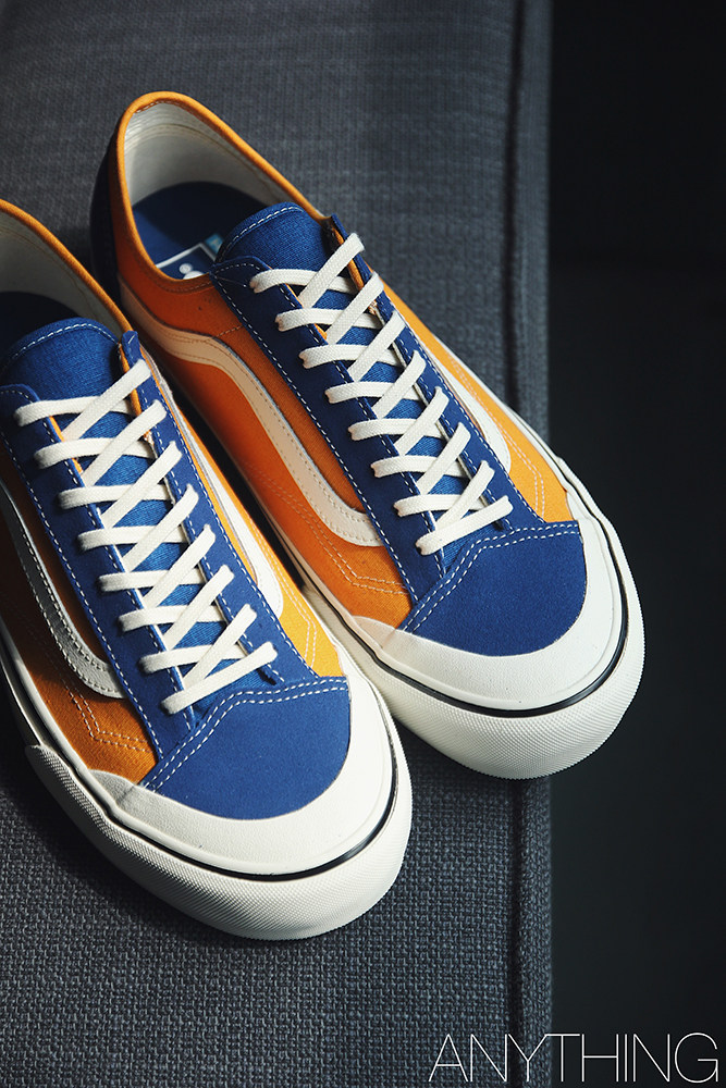 vans范斯deconsf冲浪蓝黄拼接style帆布布鞋帆布鞋