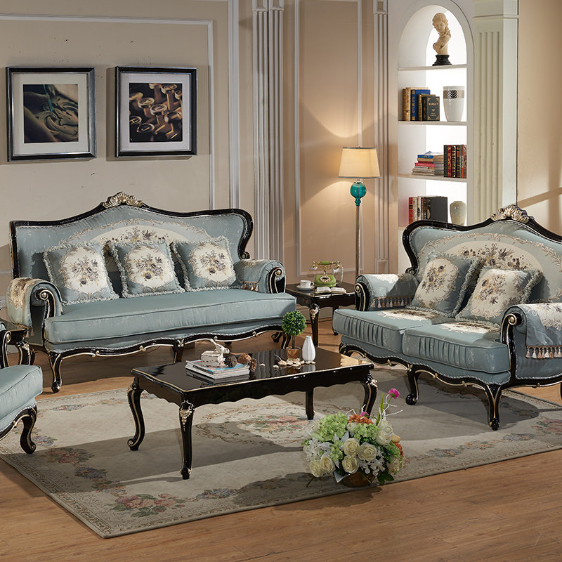 欧式沙发组合客厅布艺沙发组合奢华新古典后现代法式轻奢风沙发