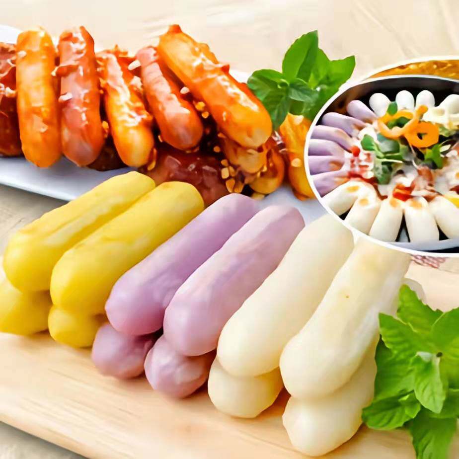 年糕海欣三色混合500g原味紫薯南瓜组合拉丝年糕