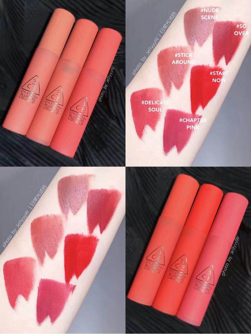 现货韩国3ce新款blurring慕斯丝绒哑光唇釉雾面唇彩