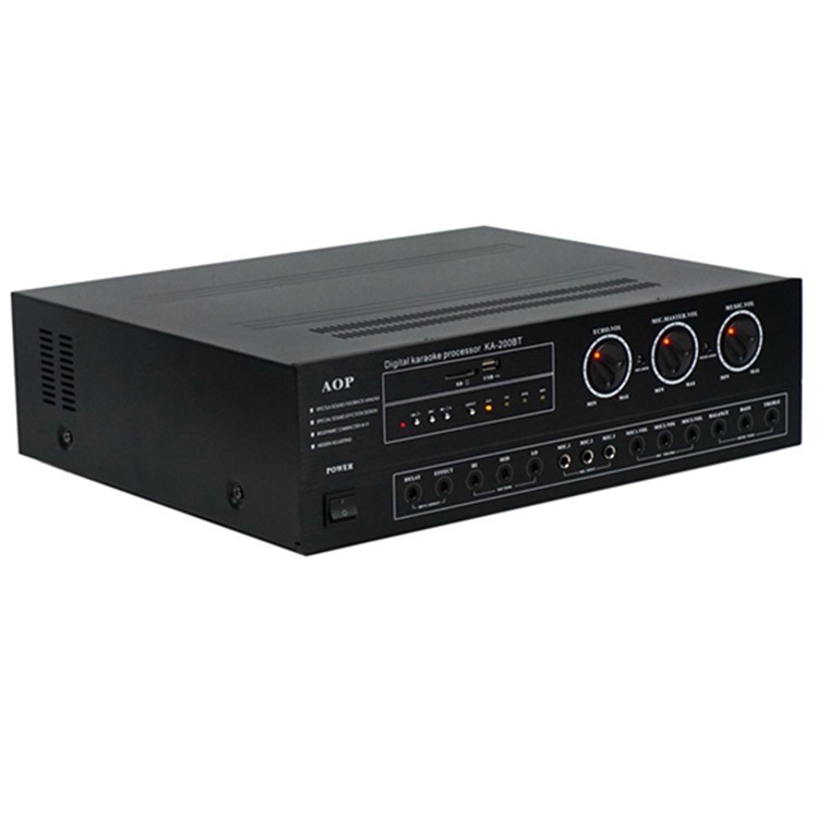 大功率ktv功放机舞台功放立体声功放15寸音箱蓝牙功放防啸叫功放