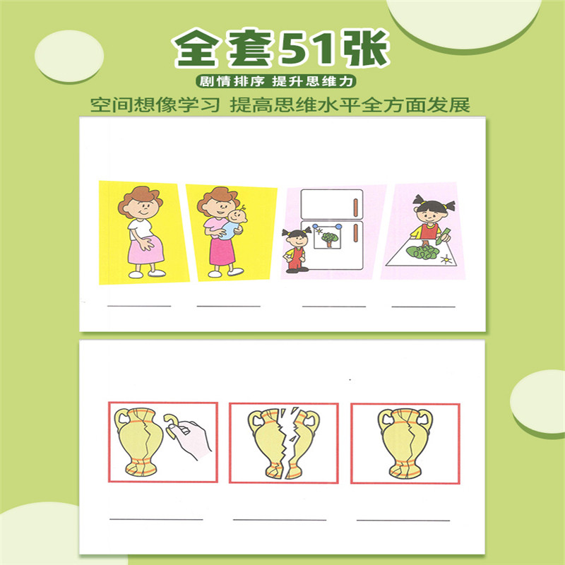 幼儿园早教潜能开发练习故事顺序儿童看图说话逻辑思维其它早教玩具类