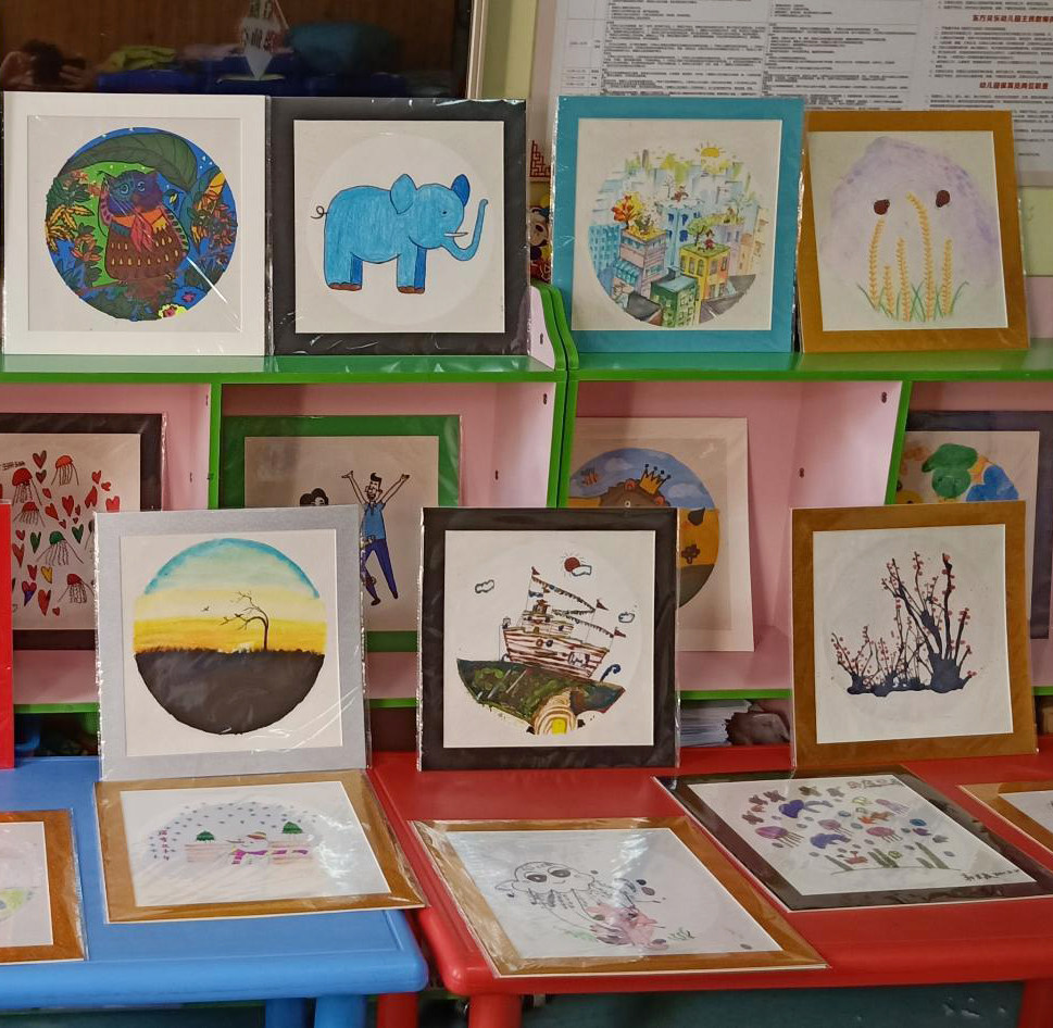 画框简易儿童画装裱创意水粉水彩素描卡纸相框相框