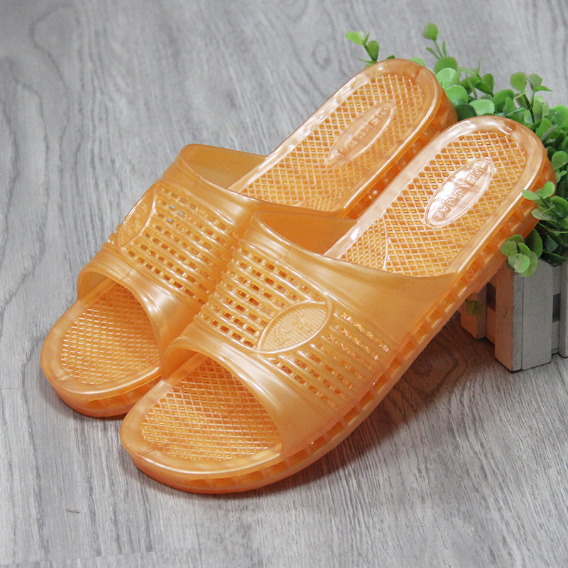 夏水晶果冻透明居家男女防滑凉拖