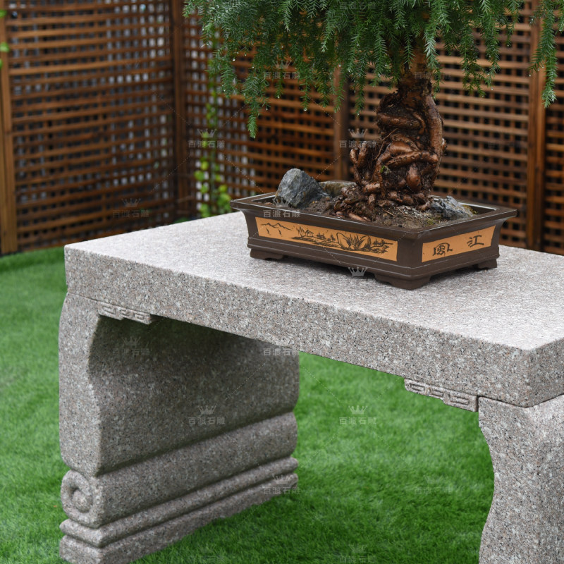 石头花架户外庭院花园室外阳台院子露台仿古石雕