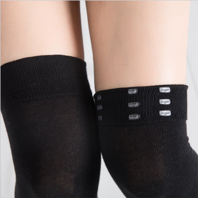 过膝袜子女瑜伽按摩韩日大腿硅胶防滑空调棉袜长筒袜
