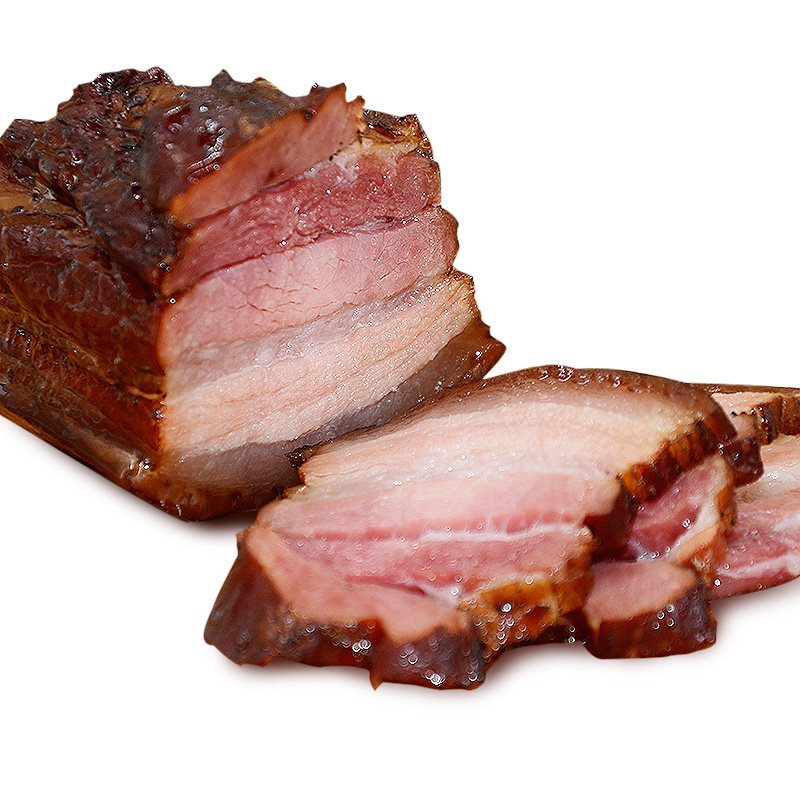 农家自制烟熏咸肉柴火五花腊肉500g包邮肉腌肉