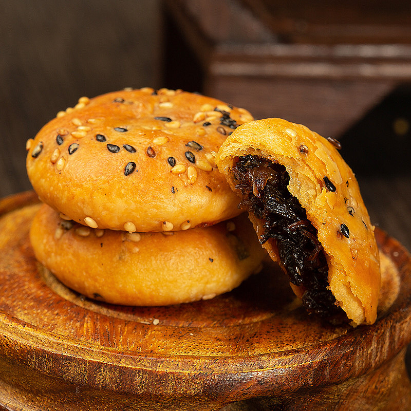 默香金华酥饼梅干菜扣肉黄山烧饼美食特产小吃零食品红糖休闲糕点