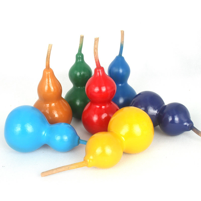 天然七彩彩葫芦家居摆件七色葫芦娃风水招财化煞葫芦