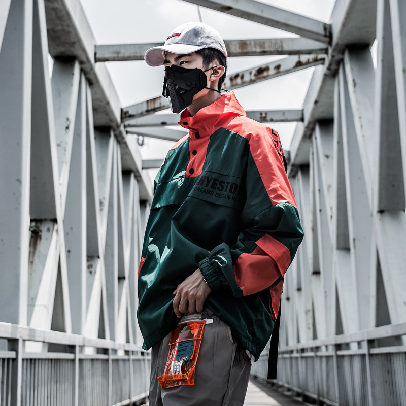 工装外套春季潮流男士韩版牛仔港风夹克2020春秋新款机能上衣服潮