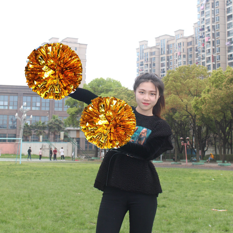 啦啦操花球拉拉队手花舞蹈演出道具手拿儿童手摇啦啦队彩球