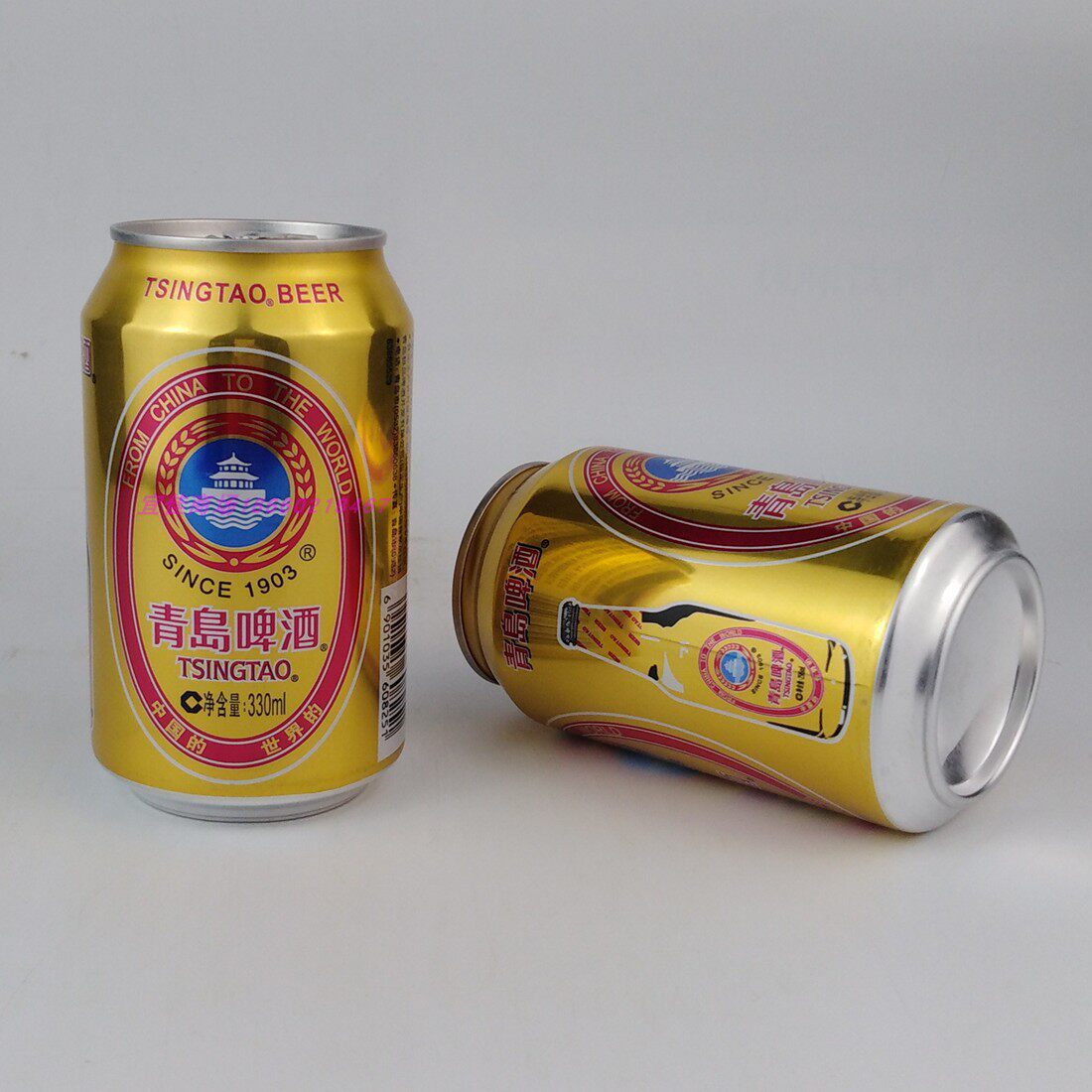白金青岛啤酒小白330mlx24罐登州路一厂青啤生产青岛啤酒