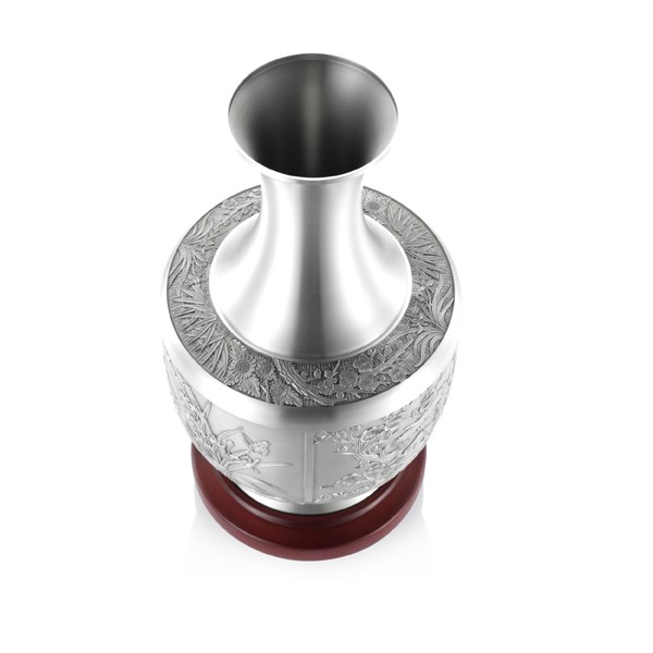 花瓶皇家雪兰莪royalselangor锡器家居玄关摆件乔迁0796花瓶