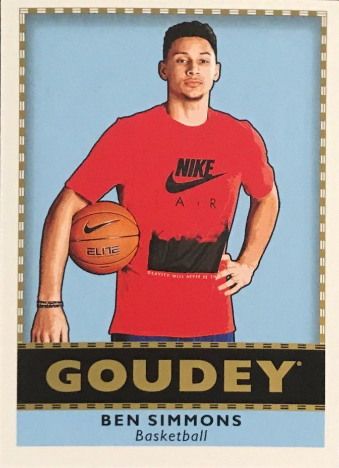 irnba球星upperdeckud西蒙斯bensimmons普特篮球球迷用品