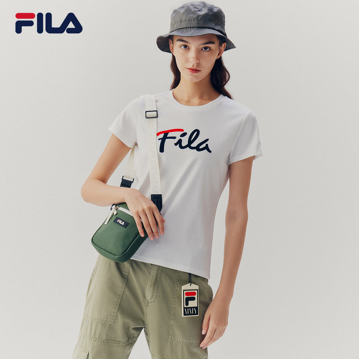 fila斐乐官方旗舰店官网情侣装短袖t恤女2020新款情侣t恤夏男女款