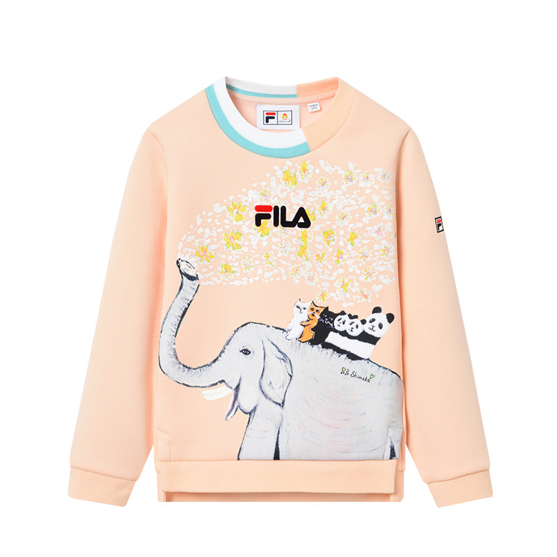 filakidspepeshimada斐乐童装2021秋冬款儿童女卫衣