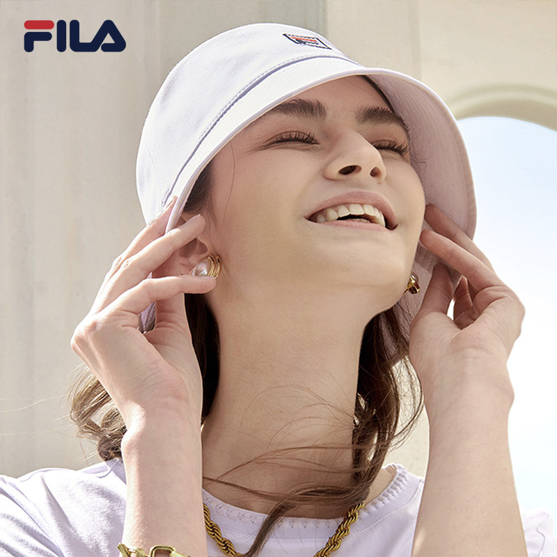 fila斐乐官方方圆帽男2022新款时尚百搭渔夫运动帽