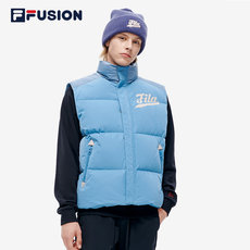 FILA FUSION Fila tide brand men's down vest 2022 winter new fashion loose stand collar warm top FILA FUSION Fila tide brand men's down vest 2022 winter new fashion loose stand collar warm top