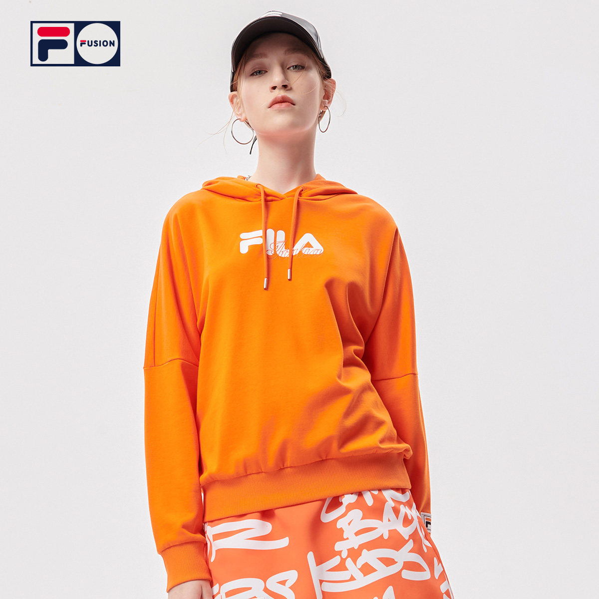 filafusion斐乐潮牌女装连帽衫