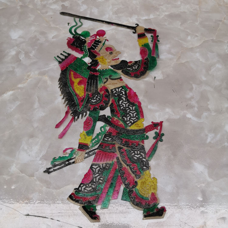 皮影工艺品门神装饰画整张牛皮皮子雕刻民俗传统文化皮影