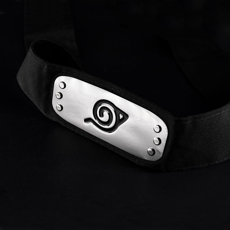 穆秋火影忍者护额头带鸣人卡卡西鼬cos道具配件木叶逆忍动漫周边