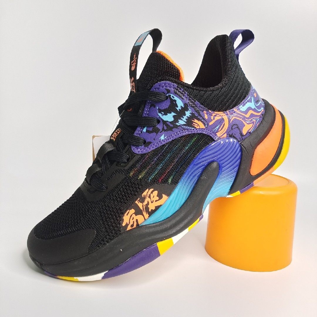 飙山狼篮球球鞋系列11085透气高帮防滑耐磨脚踝跑步鞋