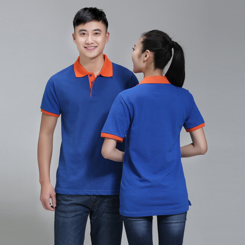 夏季厂服男女工作服t恤短袖翻领广告polo衫超市工装制服定做印字