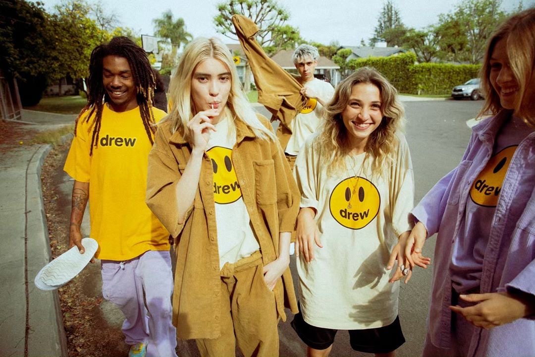 justinbieber同款drew笑脸house2020夏季fog纯棉t恤