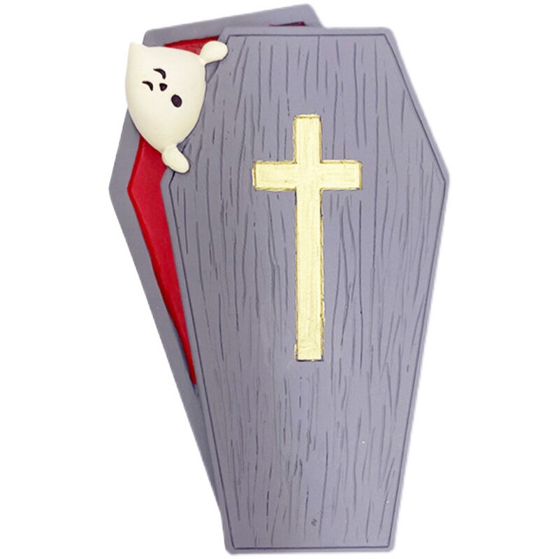 万圣节幽灵棺材恶魔黑猫南瓜屋微缩场景道具摆放摆件