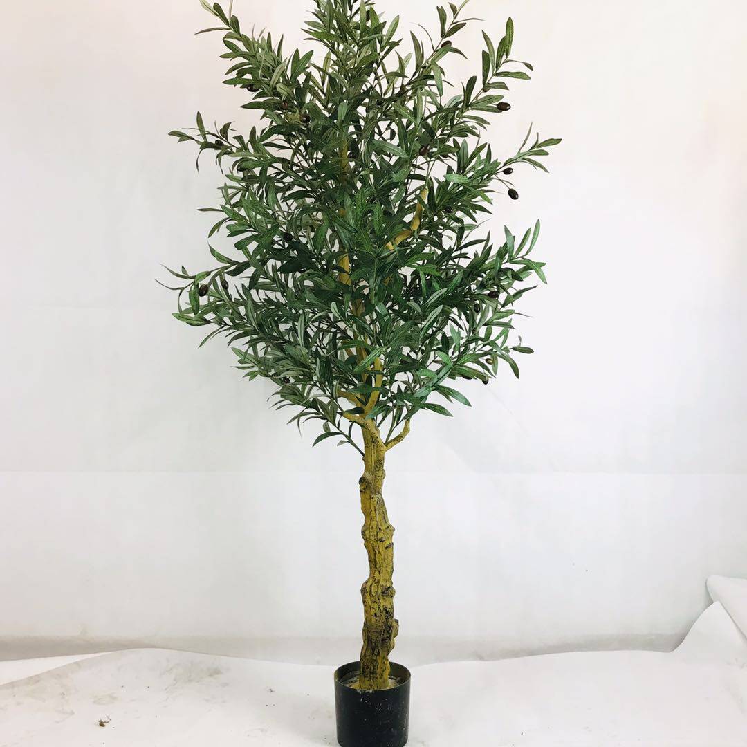 仿真植物装饰橄榄树假树盆栽ins绿植室内大型仿真植物盆景