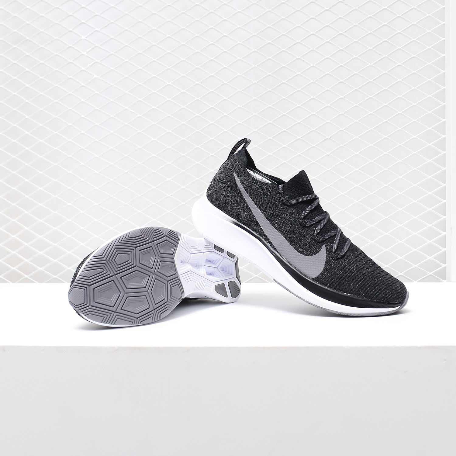 nike耐克正品zoomflyfk女子情侣编织气垫跑步鞋