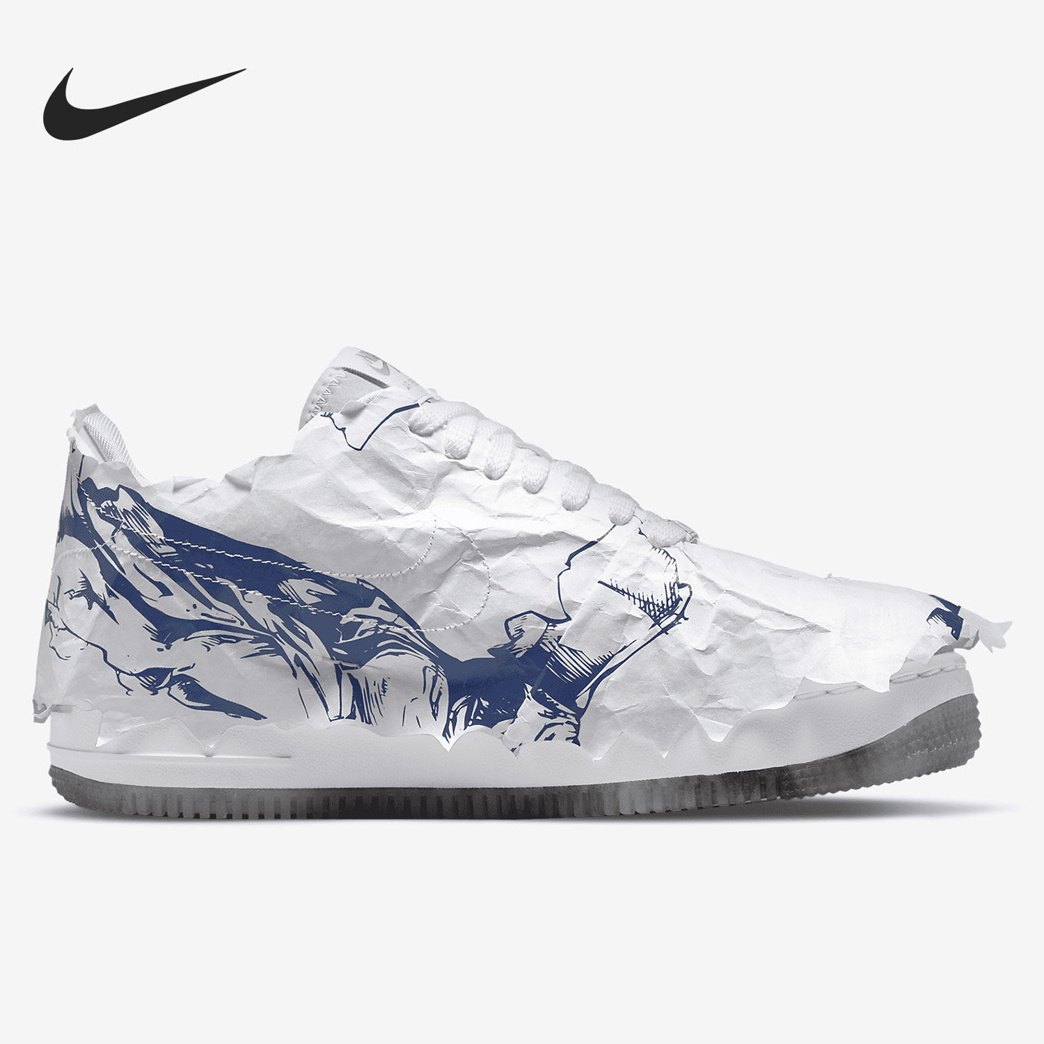 nike耐克正品airforceaf1胜利女神撕纸女子板鞋板鞋