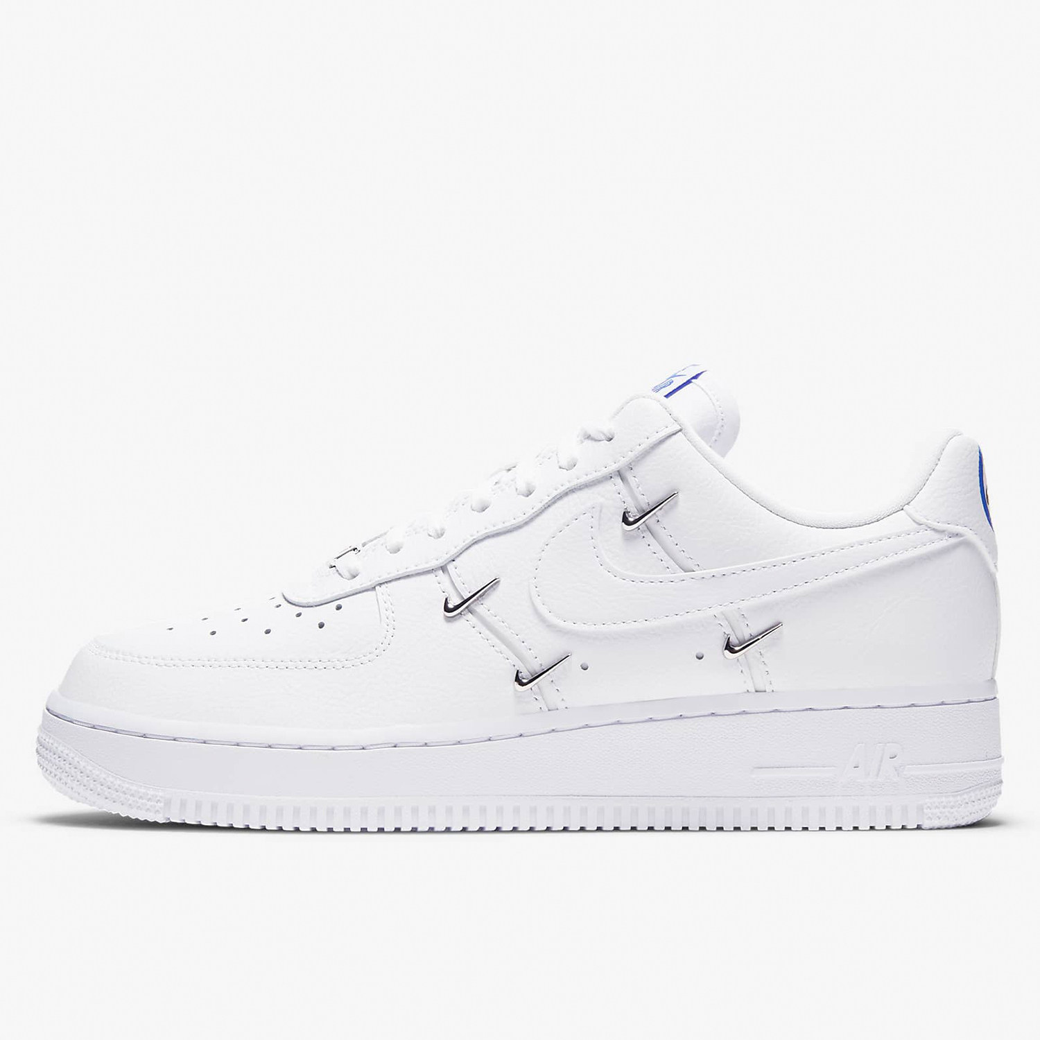 nike耐克正品airforce1af1四钩纯白白黑空军运动休闲鞋