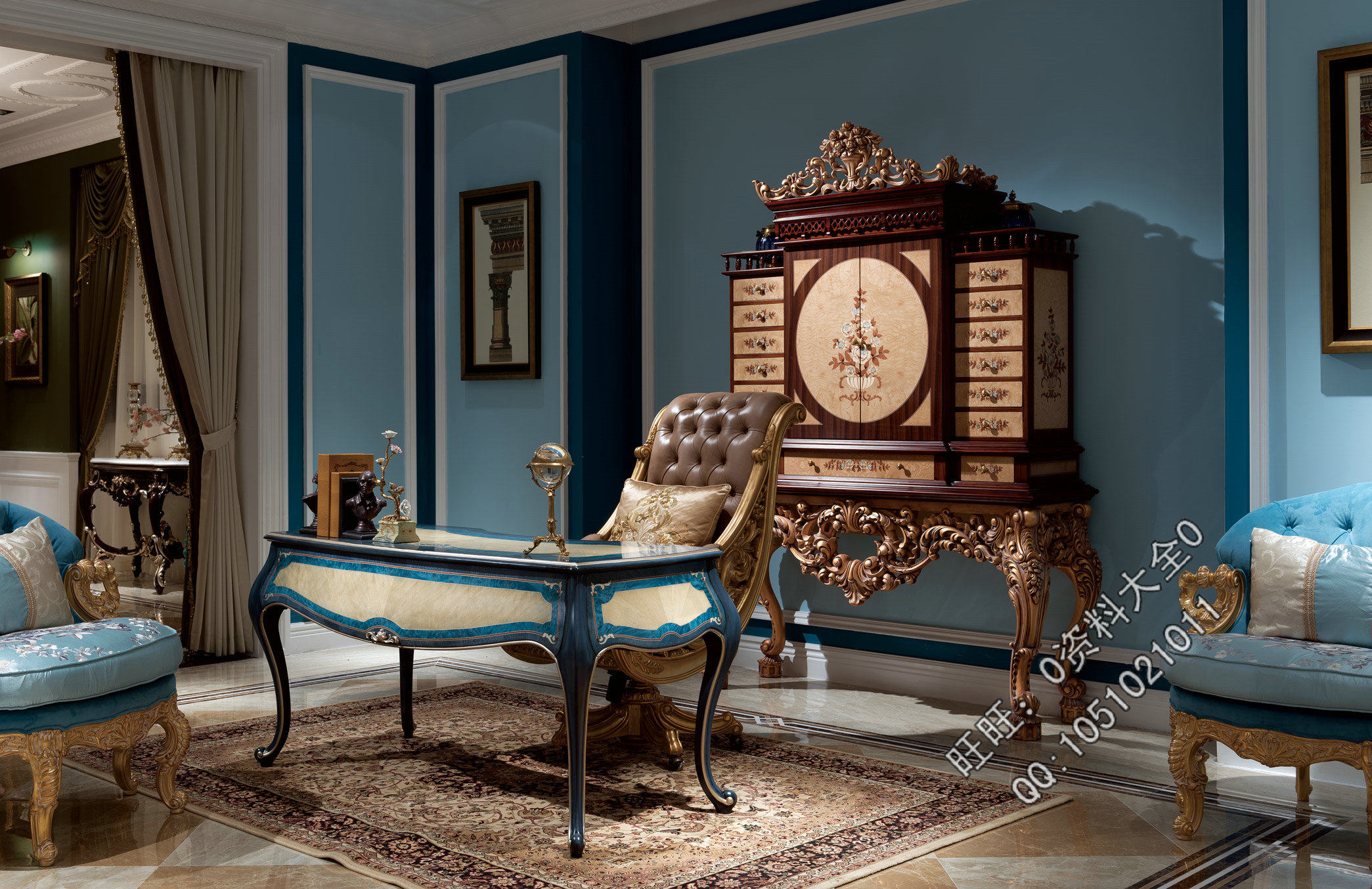 法式宫廷家具设计欧式新古典古典风格家具图片软装设计素材