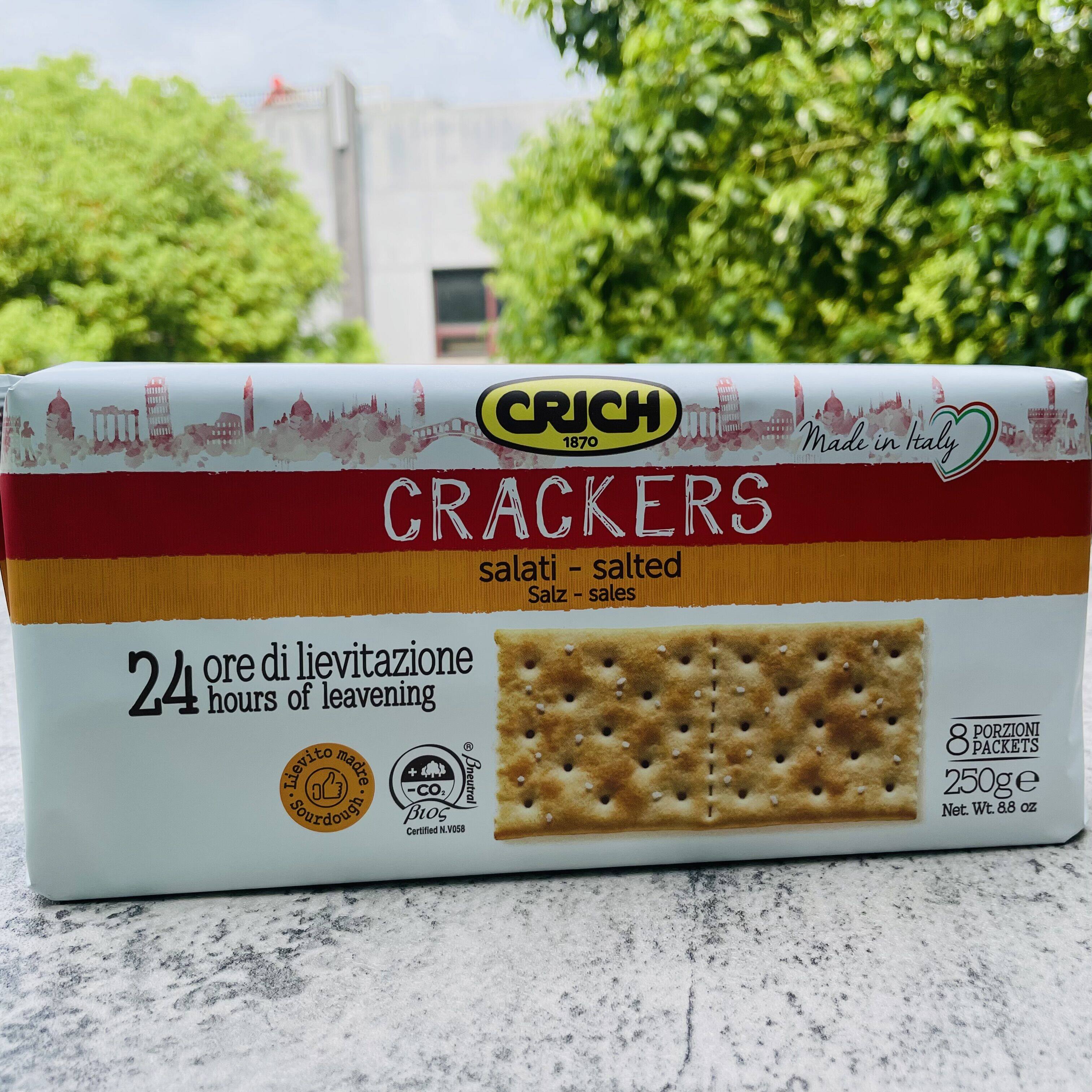 crjchcrackers意大利进口可意奇全原味梳打苏打饼干苏打饼干