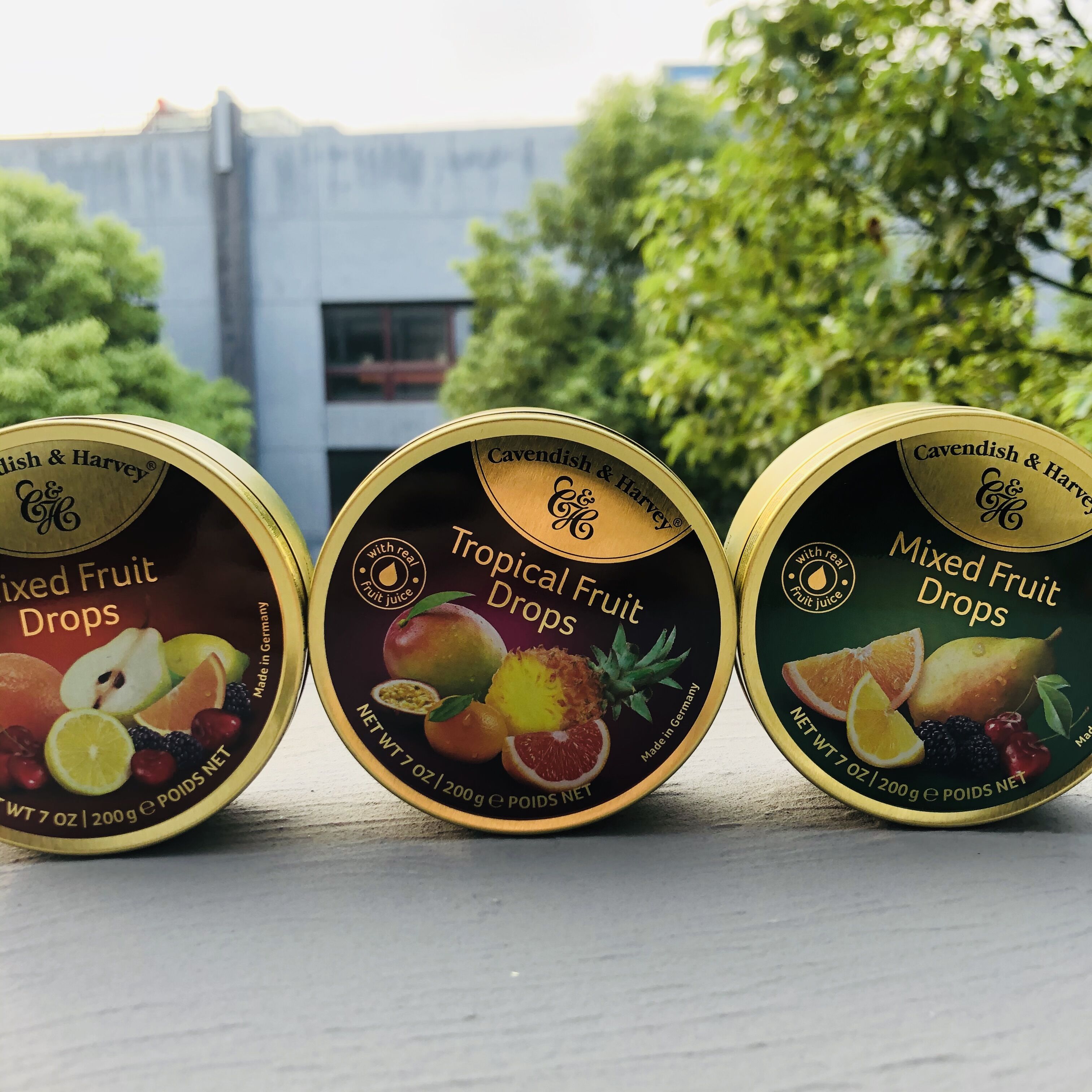 mixed fruit drops德国进口嘉云混合四季热带水果味糖果(硬质糖果