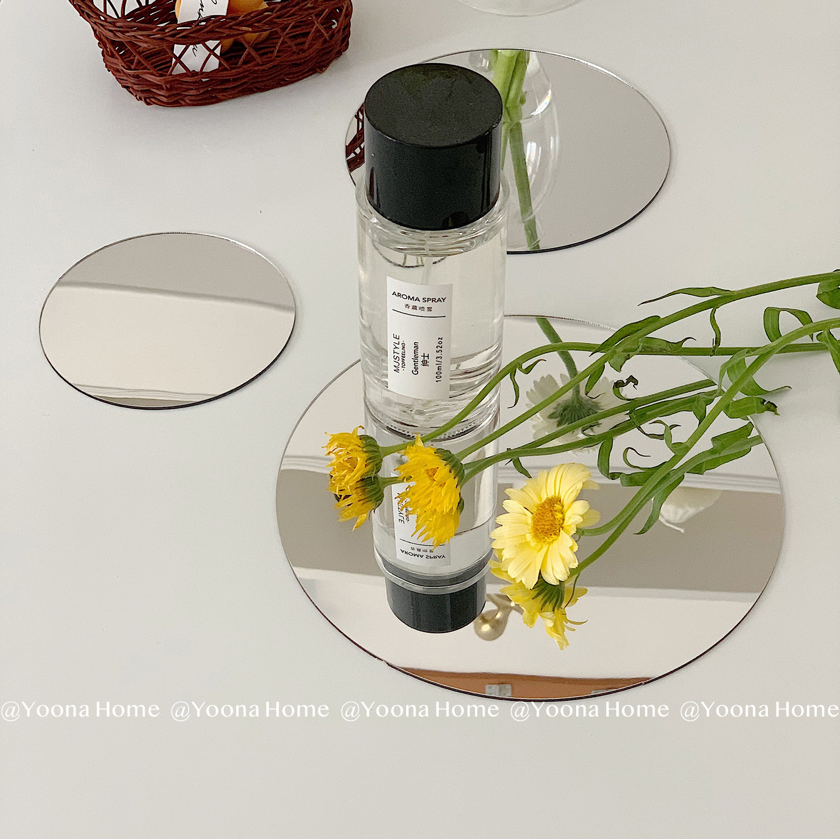 道具yoonahome亚克力镜子倒影板反光板拍照背景背景布类