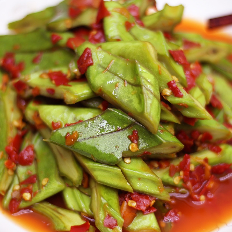 刀豆新鲜豆角辣椒湖南益阳南县美食农家手工脱水蔬菜