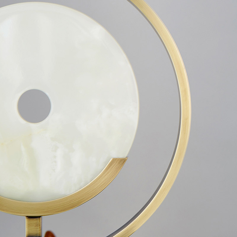 现代新中式玉石创意装饰简约样板房设计师客厅卧室书房床头灯台灯