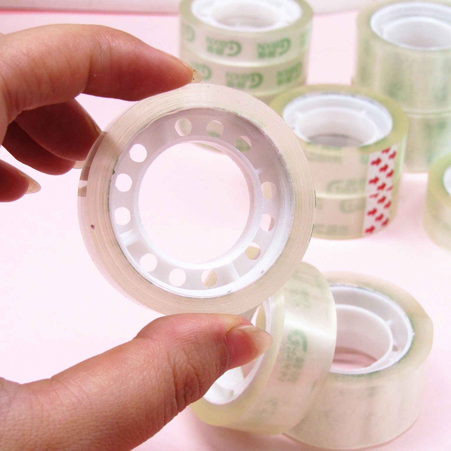 文具透明胶带办公公用小学生用粘字改错错题隐形胶带