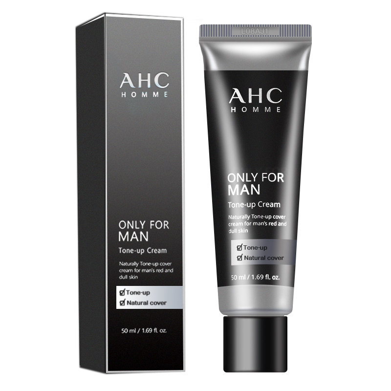 韩国ahc男士素颜霜遮瑕霜遮痘印bb霜面霜无需卸妆提亮肤色